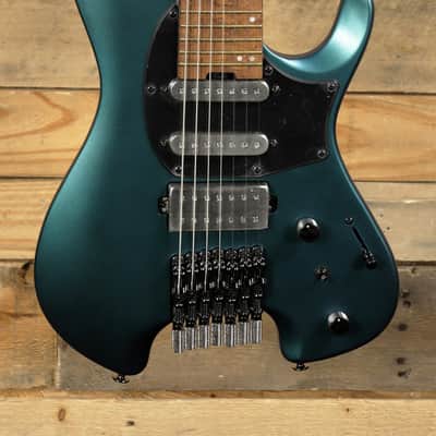 Ibanez Q547 7-String Electric Guitar Guitar Blue Chameleon Metallic Matte w/ Gigbag Bild 2