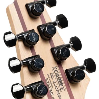 Cort KX507MS Pale Moon 7-String Multi-Scale Electric Guitar | Fishman Fluence, Fanned Frets, Ebony Fretboard image 3