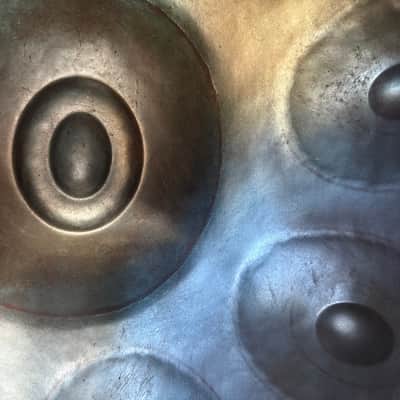 Bali Steel Pan Pentatonic D Minor Handpan Blue Steel image 3