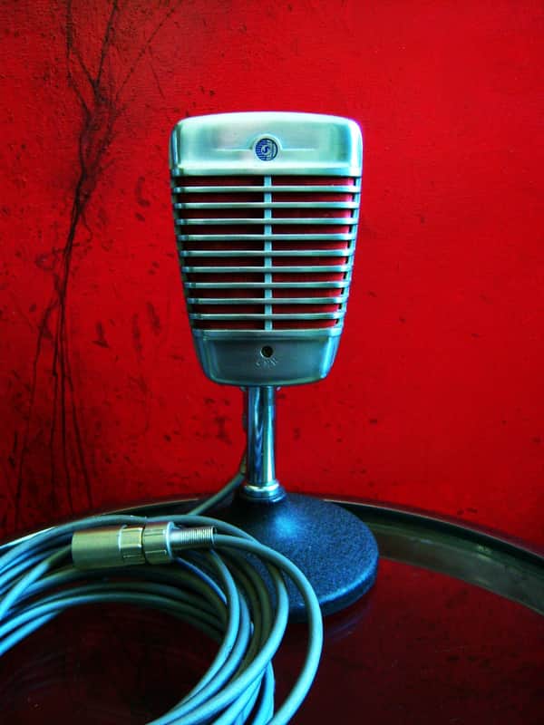Vintage 1950's Shure 51 dynamic microphone w cable Nat King Cole 55 55S image 1