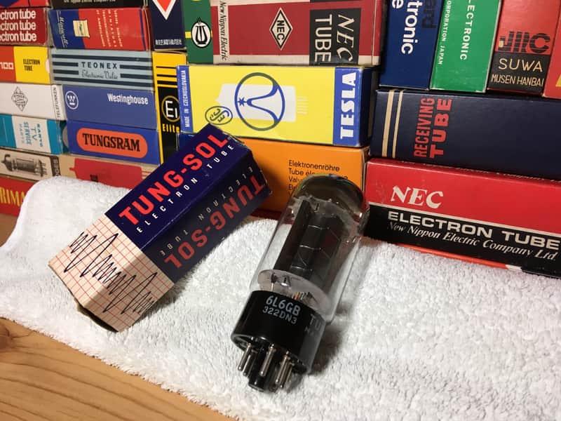 NOS BlackPlate TungSol 6L6GB DGetter PowerTube ~ Grail Audio (KT66 5881 7581A) ~ Neutral Tone Detailed Open Musicality High Resolution Sound Reproduction image 1