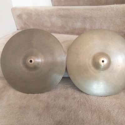 Zildjian Vintage Avedis lightweight 14 inch "A" hi hat cymbals, 808/813 grams excellent condition! image 1