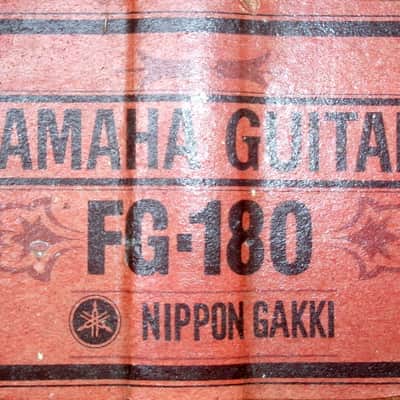 1972 Yamaha FG180 Red Label Nippon Gakki+Gig Bag image 24