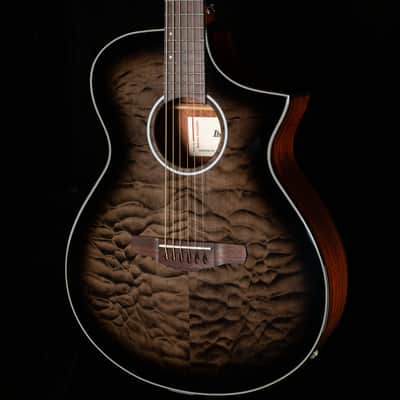 Ibanez AEWC16QA Acoustic Electric Guitar Trans Black Sunburst (776) image 1