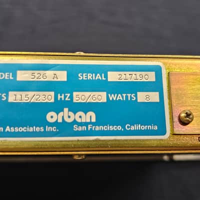 Orban 526A De-Esser / Mic Preamp Excellent Condition - Free Shipping image 5