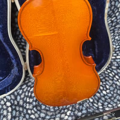 1992 Glaesel Shop Model V130 1/2 Half size violin outfit - a copy of the 1713 Antonius Stradivarius - made in romania image 7