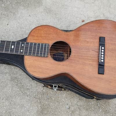 Vintage 1920's Supertone All Mahogany Parlor Guitar - Very Rare!  Gorgeous! image 2
