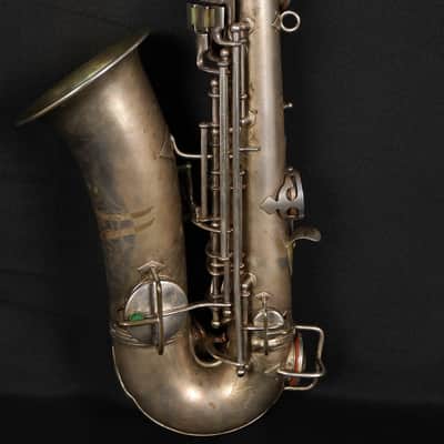 1922 Conn New Wonder Silver Plated Alto Saxophone Sax Gold Wash w/ OHSC image 3