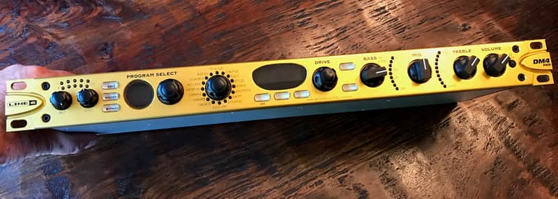 Ultra RARE! Line 6 DM4 Distortion Modeler Pro 2006 Gold | Reverb