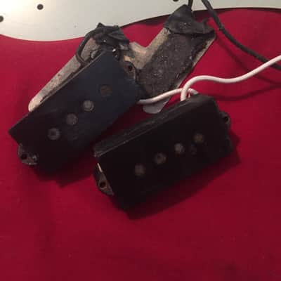 Vintage Fender Precision Bass Pickup Pre CBS 1962 1963 1964 Black Bottom image 2