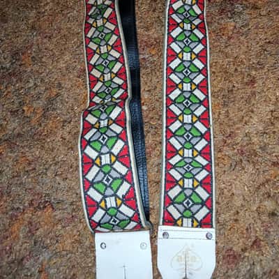 Ace Vintage Red Hootenanny Guitar Strap 1969 image 2