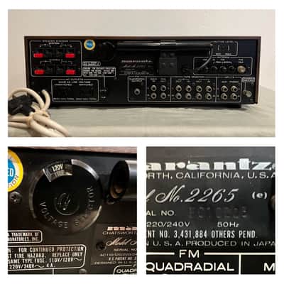 Marantz 2265 Vintage Stereo Receiver, serviced and repaired, beautiful condition image 8