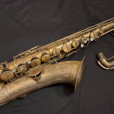 1927 Elkhart Band Instruments Co. (Martin) Tenor Saxophone Gold Plated w/ Deluxe Engraving image 4