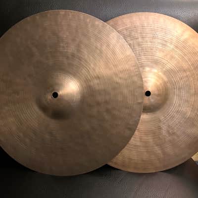 Vintage K. Zildjian Istanbul 1960's Made in Turkey jazz hi hat cymbal pair image 1