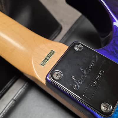 Jackson DK2M Dinky MIJ Japan Pro Series Eerie Dess Swirl DK2 M Flame Maple Neck HH Low Profile Floyd Rose Super Strat USA Seymour Duncan Pickups Fender Era MJ image 8