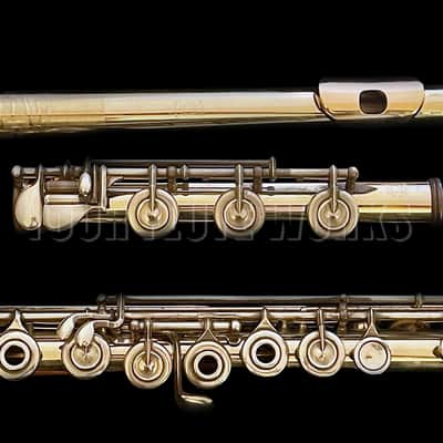 William S. Haynes 14k White Gold Flute #53151 with Silver Keys image 1