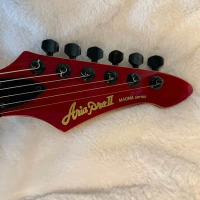 Aria Pro II Magna Series MA-38-SR , 1990s - See-Thru Red image 3