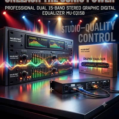 MUSYSIC MU-EQ15B 2025 (BRAND NEW) EQUALIZER 15 BANDS image 2
