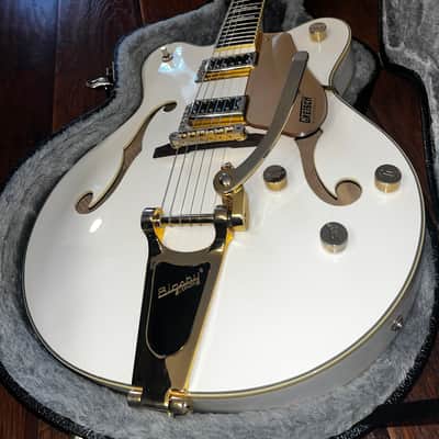 Gretsch G5422TG Electromatic Double Cutaway Hollow Body with Bigsby, Gold Hardware - Snow Crest White image 19