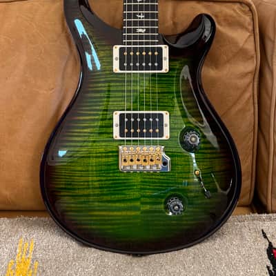 PRS Custom 22 10 Top Exclusive Color - Emerald Smokewrap Burst - TCI 85/15 Pickups image 1