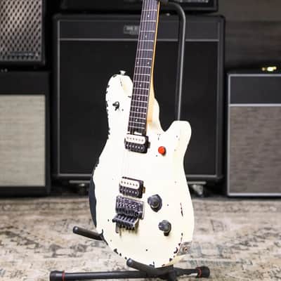 EVH Limited Edition Wolfgang Special Striped Series Electric Guitar - Distressed Ivory image 18
