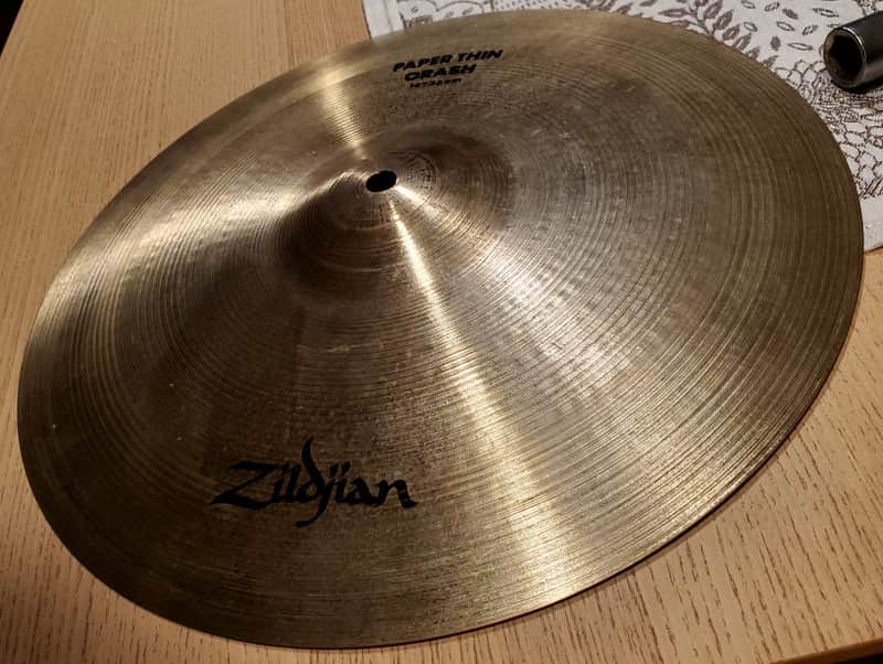 Rare Vintage 1970s Zildjian 14" Paper Thin Crash Cymbal image 1
