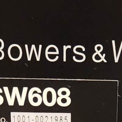 Bowers & Wilkins Bowers & Wilkins ASW608  compact, 200-watt powered subwoofer 90s  - Black image 11