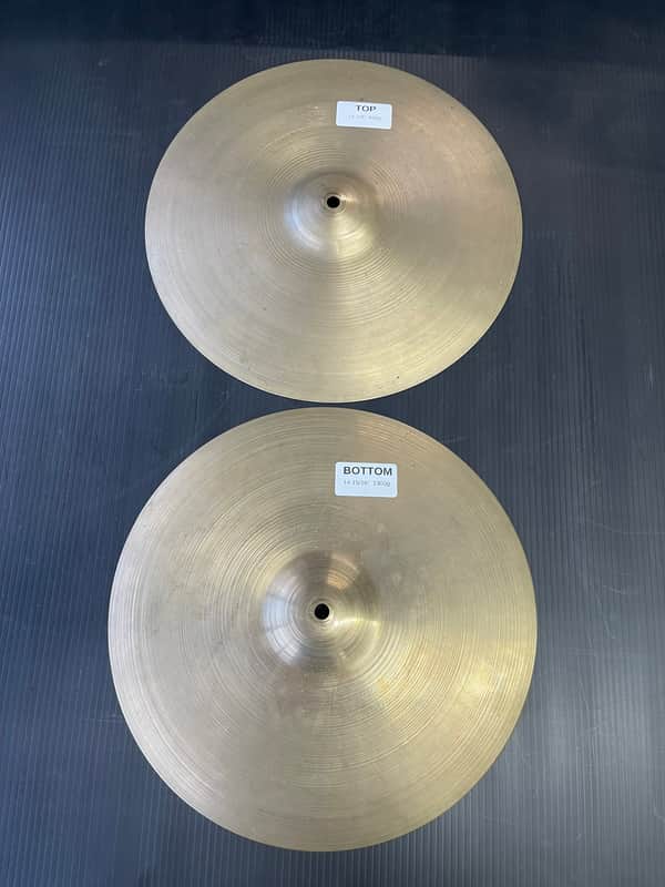 Vintage Avedis Zildjian 15" Hi Hats, Mixed Weight Pair 15-1/8" 930g - 14-15/16" 1300g image 1
