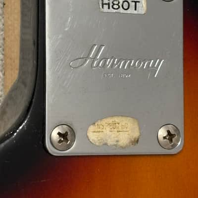 Vintage Harmony H80T Sunburst Strat image 12