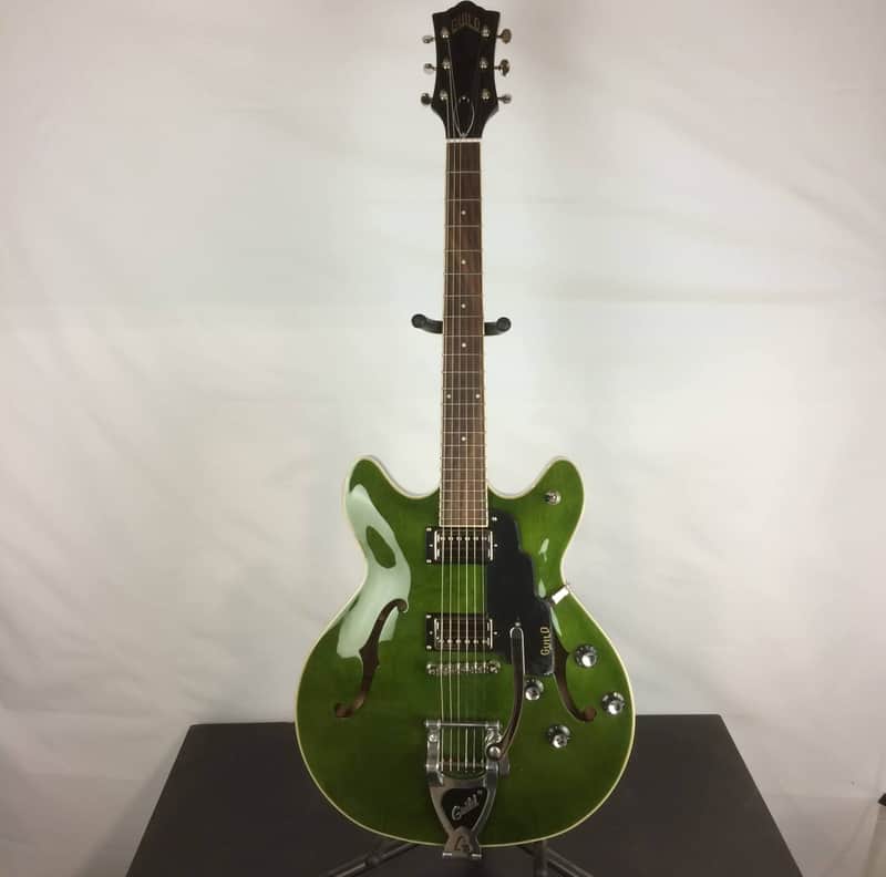 Guild Starfire I DC Semi-Hollow Electric Guitar, Rosewood Fingerboard, Emerald Green image 1