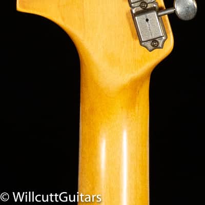 Fender Custom Shop 1962 Jaguar Journeyman Relic Painted Head Cap Surf Green (683) image 6