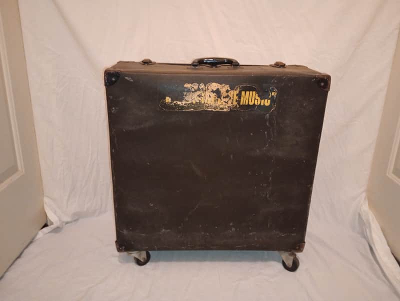 UNMARKED EQUIPMENT CARRY CASE ON WHEELS - BLACK ABS PLASTIC - FREE SHIP TO C-USA! image 1
