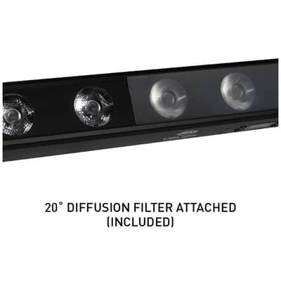 (6) American DJ ADJ UBL12H IP20 LED RGBAL DMX Wash Strip Light Bars+Haze Machine image 19