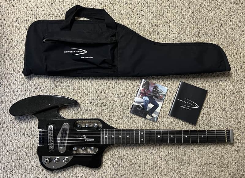 Traveler Speedster Hot Rod V2 Electric Travel Guitar 2010s - Black image 1