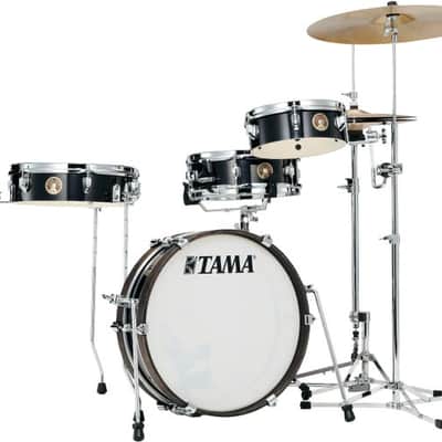 Tama Club-JAM Pancake LJK48P 4-piece Shell Pack with Snare Drum - Hairline Black image 2