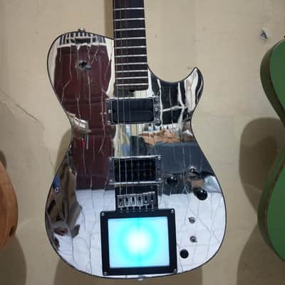Handmade Custom Matt Bellamy Muse M1d1 Mirror Manson Guitar Replica preloaded W/ X Y Midi pad and Veyz Sustainer 3 mode sustainer features | Free Name Decal On Headstock | DHL Express Included | image 2