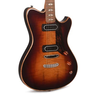 Powers Electric A-Type Select Flame Maple Desert Dawn w/PF42 Pickups (Serial #B128) image 1