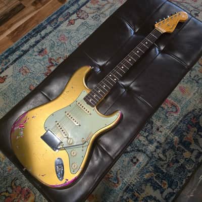 2016 Fender Custom Shop - Wildwood 10 - '61 Strat - Heavy Relic - Aztec Gold / Pink Paisley - Cruz Pickups image 6