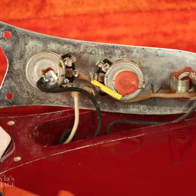 1966 Fender Electric XII 12-string Candy Apple Red w/matching number HANG TAG image 25
