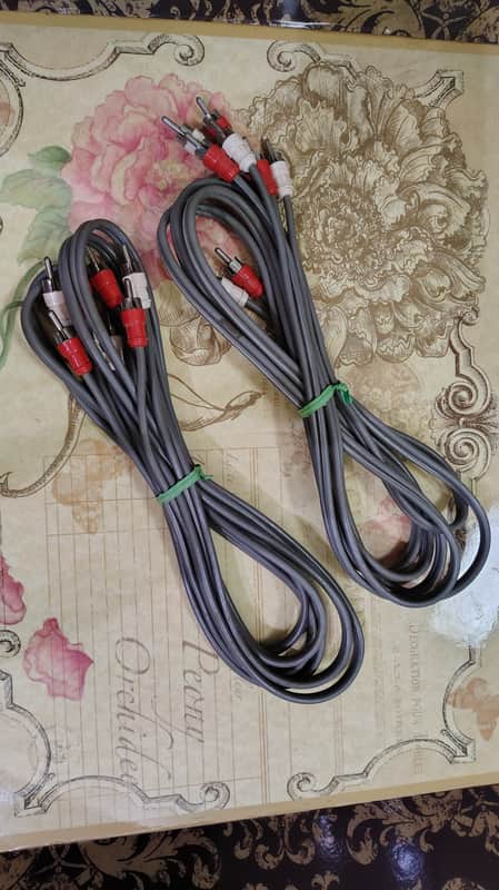 Sansui RCA Cable OEM Pair Brand New - Rare - "mid-70s" - (1) image 1