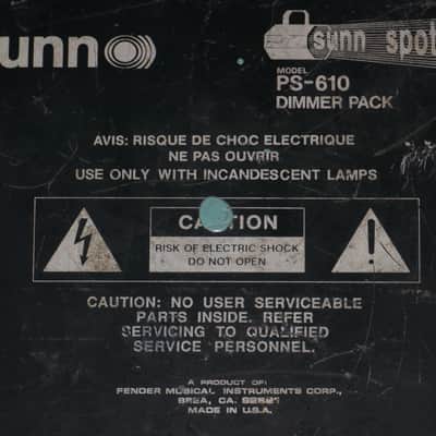 Sunn by Fender PS 610 Dimmer Pack image 8