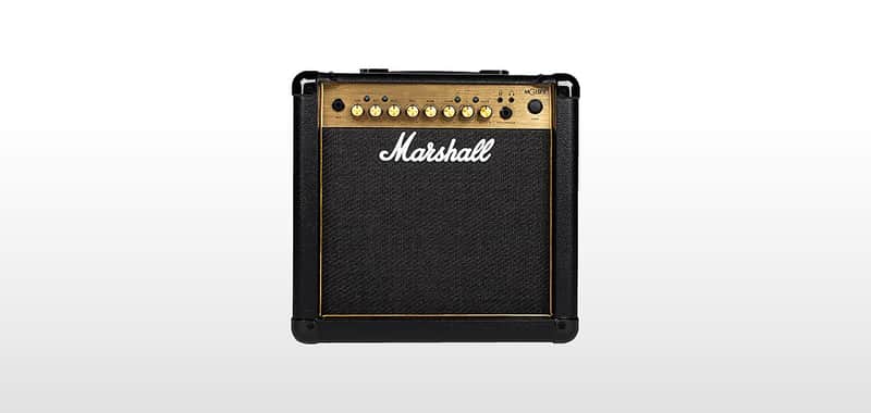 Marshall MG Gold MG15GFX 4-Channel 15-Watt 1x8" Solid State Guitar Combo, Black, Shop Small Biz, Buy Indie  Music ! image 1
