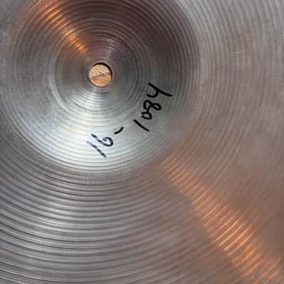 Restored Zildjian 16" A. Zildjian '70s Stamp Crash Cymbal 1970s - Traditional image 4