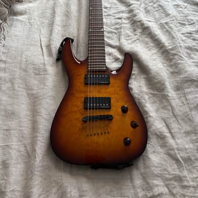 Jackson SLATTMGXQ3-7 Quilt Top Soloist 7 String Electric Guitar (Tobacco Burst) image 5