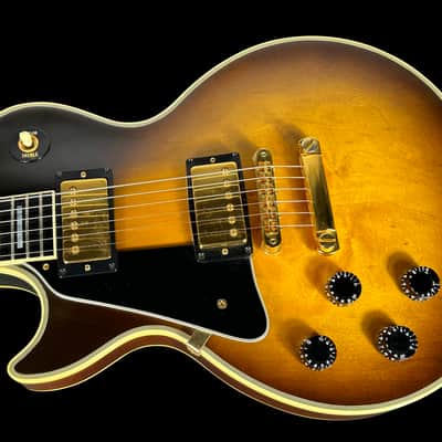 1990 Gibson Les Paul Custom Lefty ~ Tobacco Burst w Gold Hardware image 2