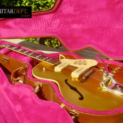 ♚SUBLIME♚ Vintage 1991 GIBSON ES-295 Hollowbody ♚ ALL GOLD ! ♚ P90's !♚ BIGSBY ♚175*335 image 2