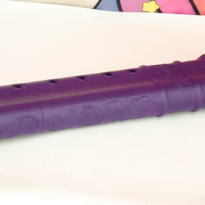 BaFlute F# Medium Low Tone Drone Flute, 432hz Double Chamber Drone Flute, Native American Style Flute, Purple image 9