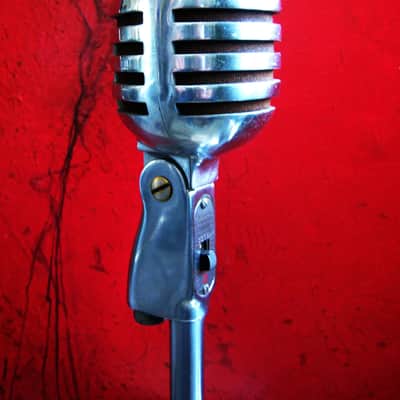 Vintage 1950's Electro Voice 950 crystal cardioid microphone w E.V 423A desk stand display prop image 6