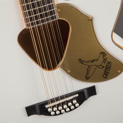 Gretsch G5022CWFE-12 Rancher Falcon Jumbo 12-String Cutaway, Fishman Pickup, White image 5