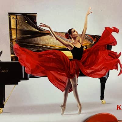Kawai K500 Professional Upright Piano Ebony Polish image 2